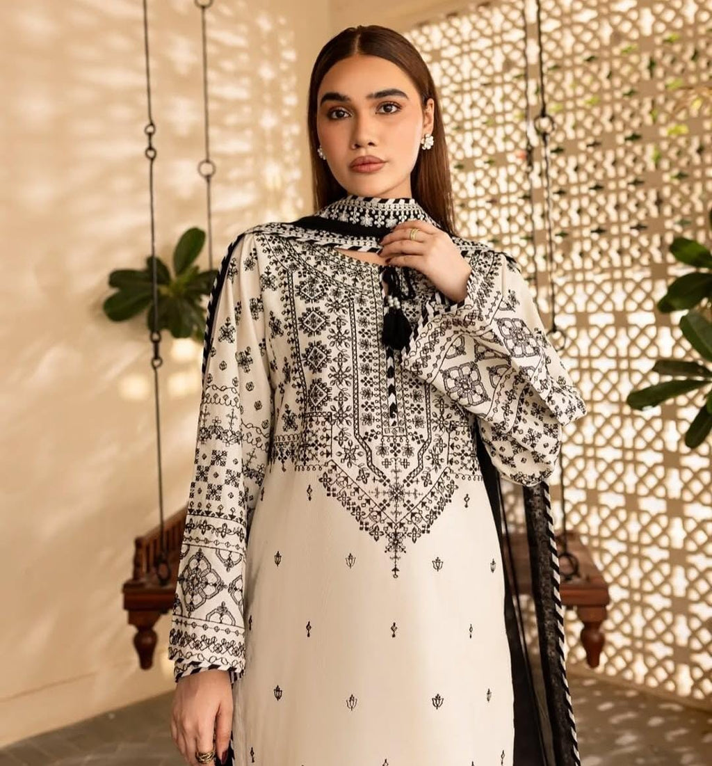 caty 3pc embroidery dress